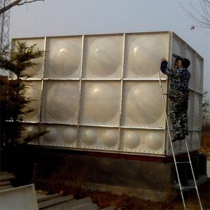 Quality Fiberglass Plastic Sectional Cold Water Storage Tanks For Farm Sewage Water Treatment wholesale