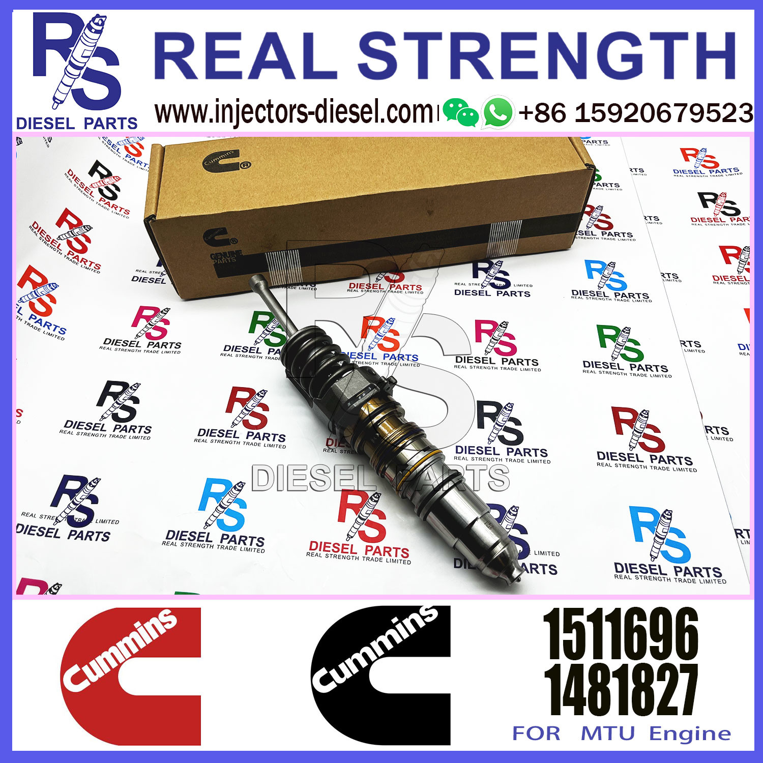Isx15 Qsx15 X15 Diesel Engine Fuel Injector 1764364 1764365 1481827 1511696 For CUMMINS Engine