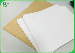 Quality FDA Approved 250g 365g White Lined Coated brown Back Kraft Liner Board For Food Package wholesale