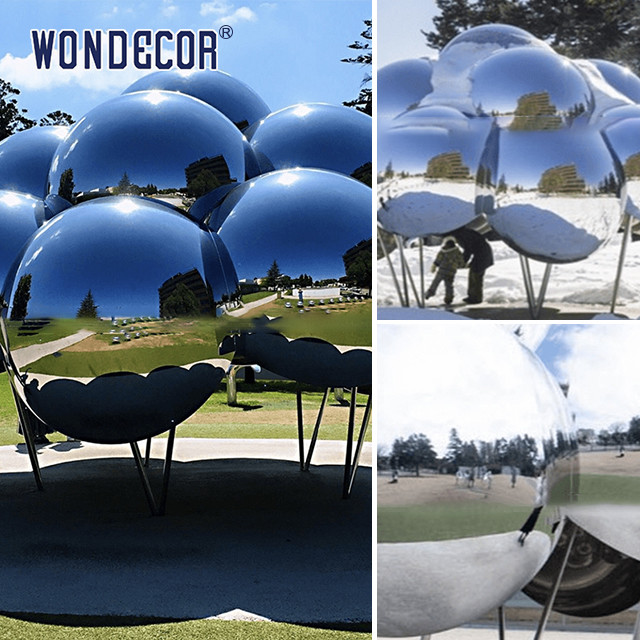 Customized Forged Metal Sculpture Public Art Abstract Cloud Large
