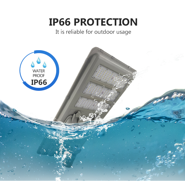 IP66 Waterproof Aluminum 300w 400w 500w Solar Led Street Lamp for Lighting Solutions