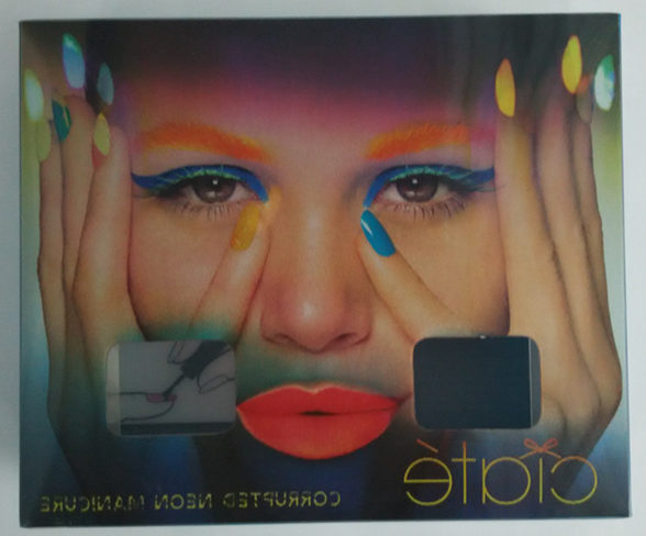 Plastic folding box for nail polish, screen printing
