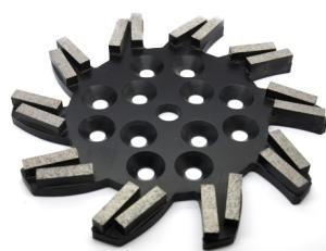 Quality 10”Double Seg Diamond Grinding Head Fast Grinding For Floor Grinders wholesale