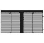 HD LED Curtain Display Glass Media Wall Flexible Led Curtain Display Customized