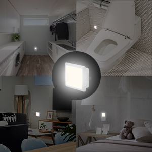 Plug in Night Light Bulbs LED with Dusk to Dawn Smart Sensor, 0.3W Daylight LED Night Lights