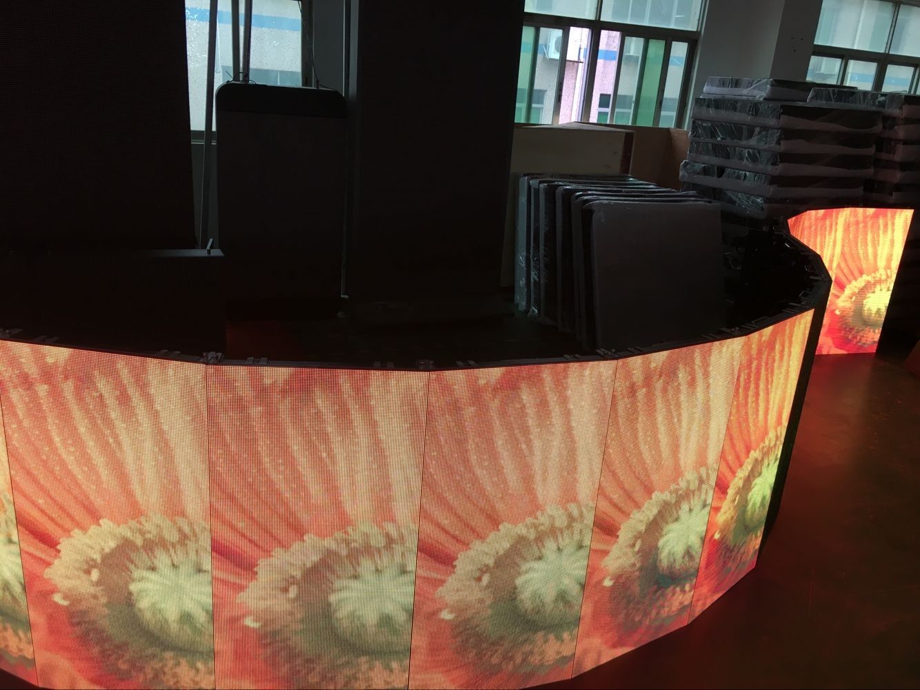 High Resolution Stage P3.91 3840HZ 500X500MM cabinet Background Led Display Big Screen Wide Viewing Angle
