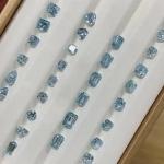 2.5 Carat Lab Created Colored Diamond Blue Nuance Lab Diamond VVS1
