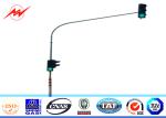 6m Single Bracket Galvanized Traffic Street Light Pole 3mm Thickness