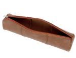 CMYK PMS Handmade Leather Pencil Case Bag TPCH PU Leather