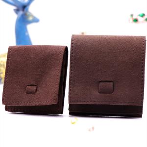 Quality Flap Fabric Drawstring Gift Bags Embossed Logo With Microfiber Material wholesale