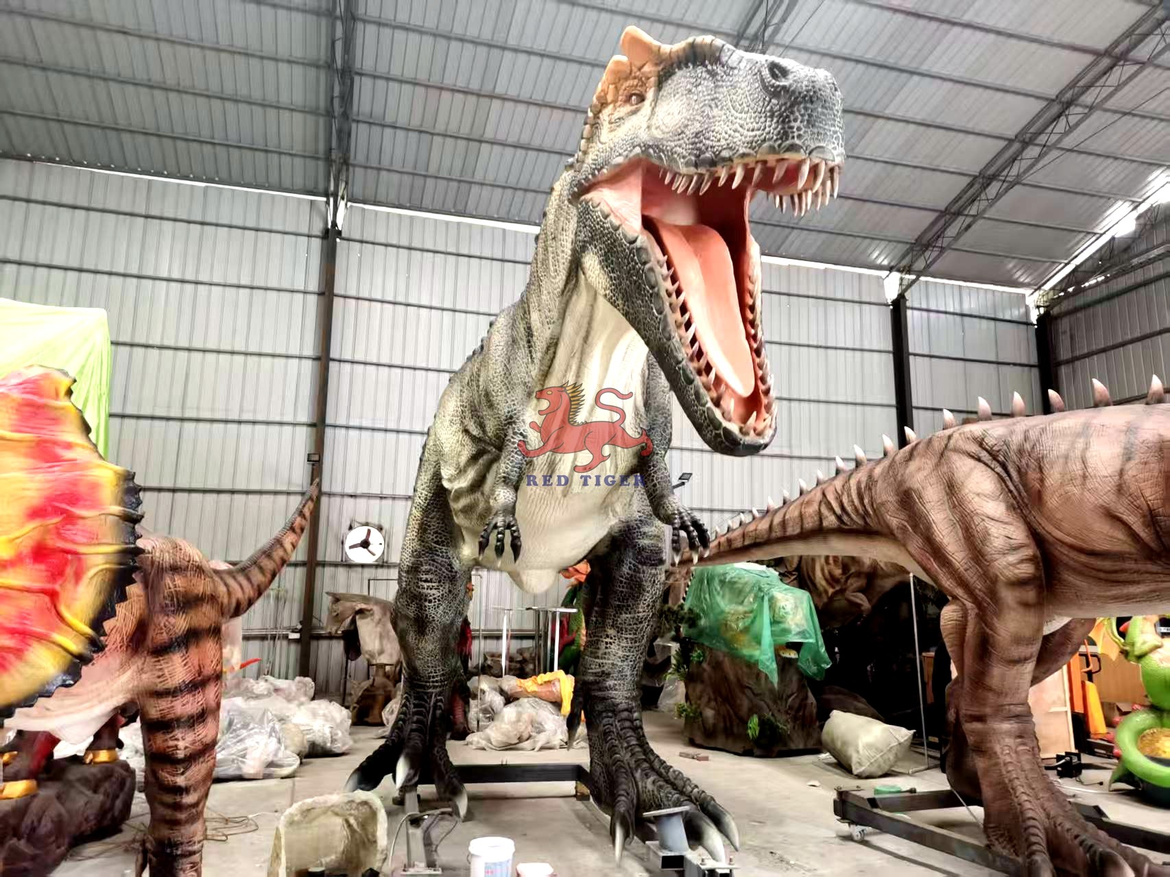 Theme park Animatronic Realistic Dinosaur Allosaurus Outdoor