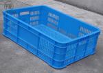Ventilated No Collapsible Plastic Crate , Food Grade Stacking Confectionery Tray