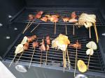 Carbon Steel Adjustable 1460mm Outdoor Charcoal BBQ Grill