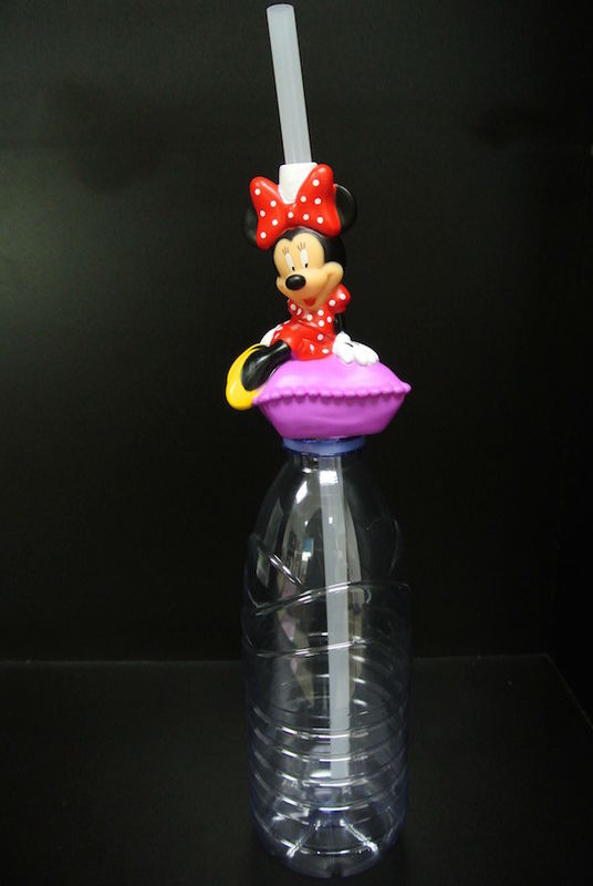 Straw Figures Collectible Vinyl Toys For Kids Water Bottle Disneyland Style
