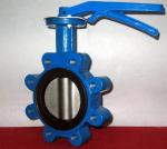 Ductile Iron Centerline Butterfly Valves Lug Style Pneumatic Operated ANSI 150