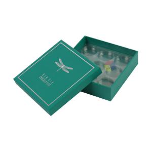 Quality Small Square Custom Logo Luxury Paper Cardboard Chocolate Gift Box Packaging With Plastic Tray wholesale