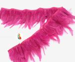 4-6inch Length Party Decoration Rooster Feather Fringe Trimming with Wire