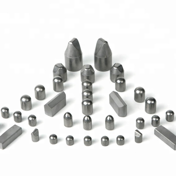 Cemented Tungsten Carbide Mining Buttons Sandblasting 90.3HRA