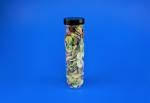 Food Storage PET Plastic Jars With Colorful Cover Round Shape 55 * 199MM Outside