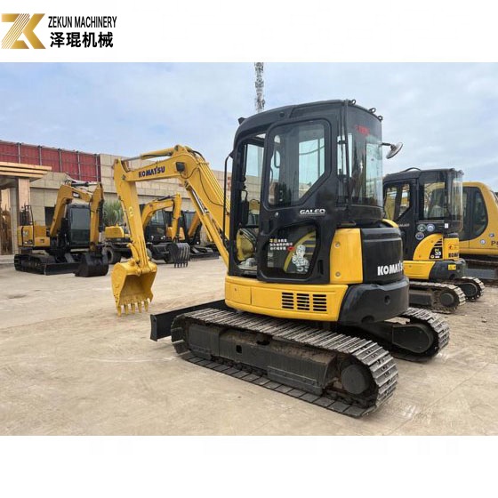 Japan Used Hydraulic Crawler Digger Komatsu PC55MR Mini Excavator 2017 Model