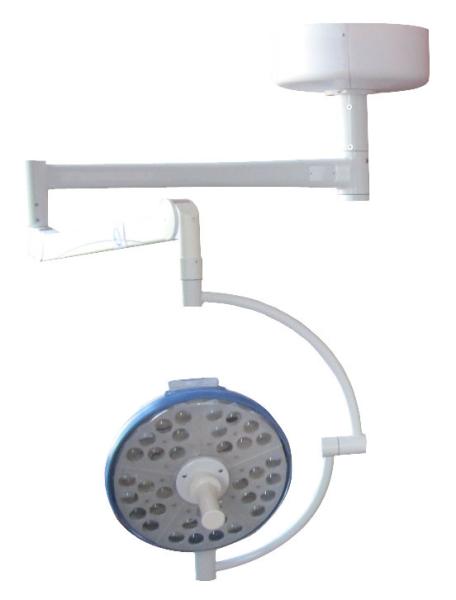 Single Dome Ceiling Mounted Examination Light , LED Surgical Lamp For Dental