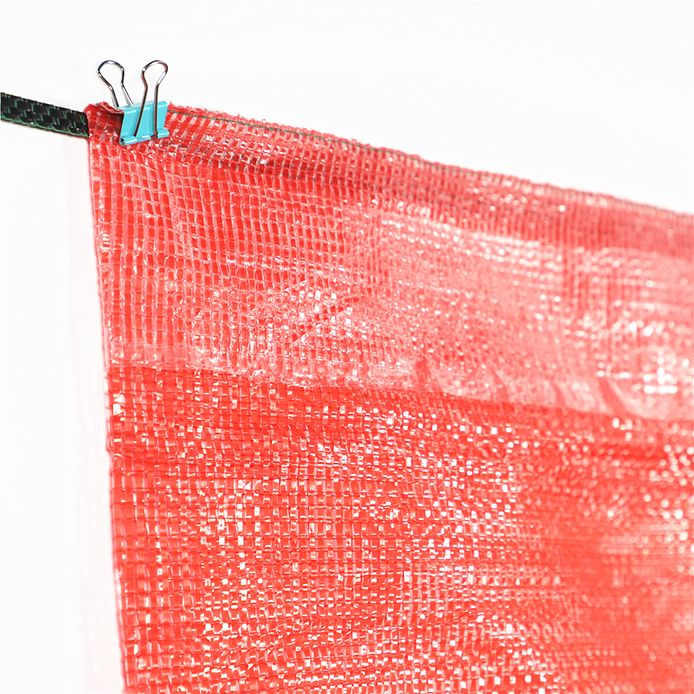 100% PP/PE Material Orange Color Fruit Firewood Onion Raschel Mesh Bag for Packing Potatoes