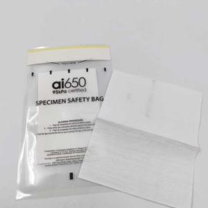 Quality 95kpa Biohazard Specimen Bags 3 Wall Clear Logo Printing wholesale