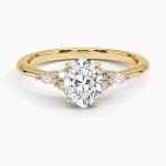 9 K Yellow Gold Jewelry Dainty Design Yellow Gold Ring For Girls