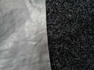 Quality Black curly lamb wool composite leather&amp;870gsm wholesale