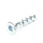 Carbon Steel White Zinc Plated Hex Socket Flat Head Self Drilling Masonry
