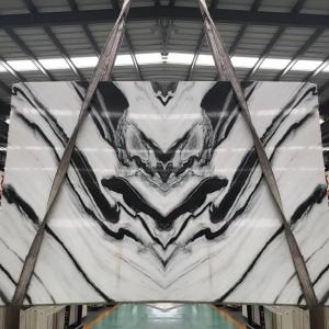 Quality book matched white yellow marble slab natural stone slab wholesale