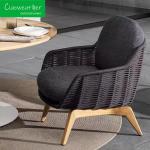 Modern Outdoor Furniture Luxury Lounge Sofa Woven Rope Furniture With Cushion