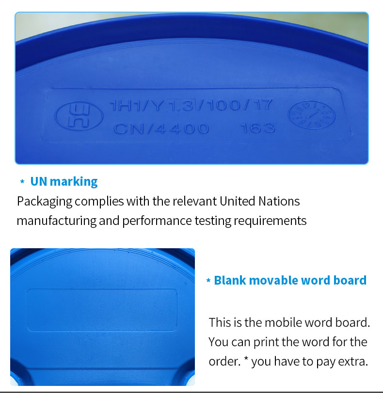 SIDUN 200l Blue Plastic 55 Gallon Plastic Drum With Drainage Hole