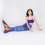 Lightweight Mermaid Bikini Bathing Suit For Pool , Children Mermaid Cosplay