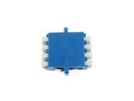 Quad LC Singlemode Optic Fiber Adapter