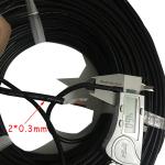 2x1mm Rubber Insulated Flexible Cable 100 meter/roll For Electronic Equipment