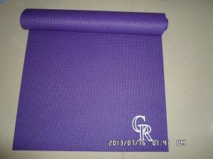 Quality silk-screen logo printing 4mm purple yoga mat wholesale