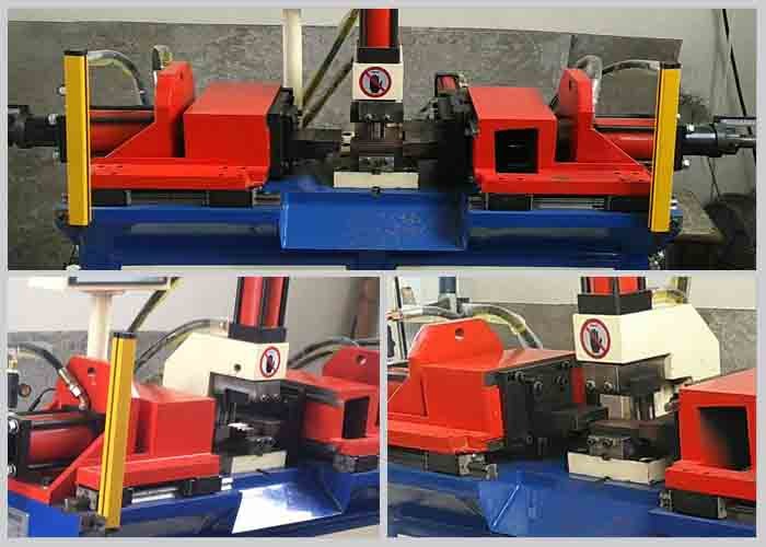 Double Head Tube Pipe End Forming Machine 110v 220v / 380v Low Power Consumption
