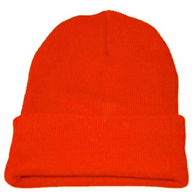 Hip Hop Style Knit Beanie Hats Oversized For Skiing Winter