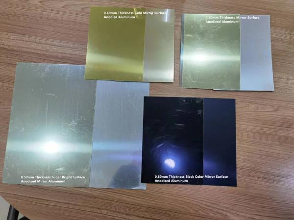 Cheap 0.50mm Thick Reflective Aluminum Alloy 1085 Mirror Anodized Aluminum Sheet Used For Advertising and Display Signs Making for sale