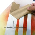 Brown Crepe Paper Sharp Car Painters Masking Tape Custom High Temperature