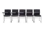 Ergonomic Leather Boardroom Chairs Stacking Conference Room Chairs