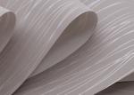 Simple Grey Stripes Modern Removable Wallpaper for Home , Embossed Wall