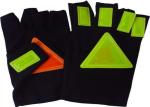 Driving Mitts Reflective Traffic Control Gloves , Traffic Police Gloves