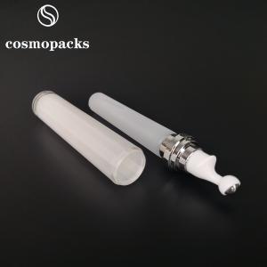 Quality Acrylic Serum Roller Airless Cosmetic Bottles Creamy White wholesale