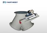 ISO9001 Steel Three Way Diverter Valve For Livestock Feed Mill Equipment