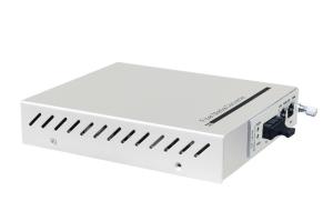 Quality 10/100/1000 Base-TX To 1000 Base-FX 1*9 Fiber Managed Media Converter Remote Standalone wholesale