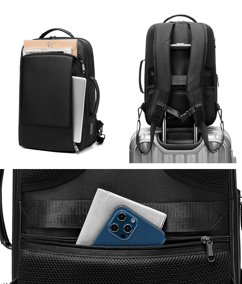 High quality wholesale expandable men customized business travel waterproof backpack laptop backpacks
