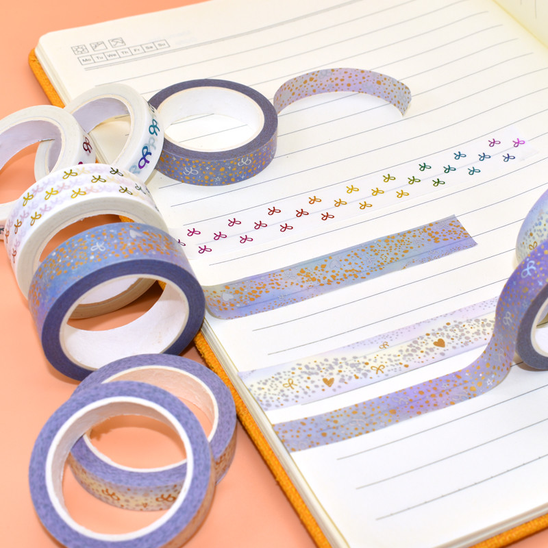 Custom Foil Printing Japanese Washi Paper Tape Wholesale Washi Tape Personalizado