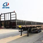 Dual Line Braking System 40ft Flatbed Trailer for Bulk Cargo Delivery Steel